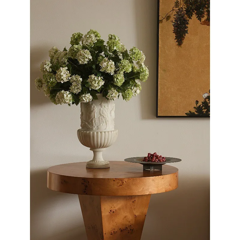 French antique vase like jade ancient Roman old flower arrangement hydroponic flower pot