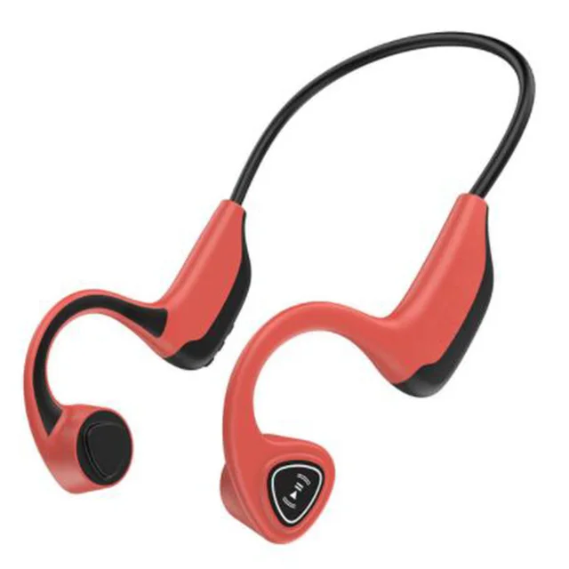 Auriculares inalámbricos con Bluetooth 5,0 para deportes al aire libre, audífonos estéreo de conducción ósea con micrófono, a prueba de sudor