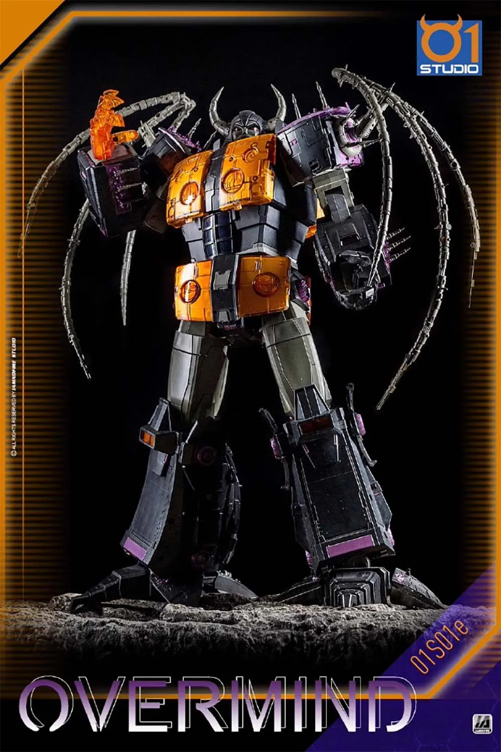 New Transformation Toys Robot 01-Studio 01S01E Overmind Cybertron Cell Unicron Black Version Action Figure toy in stock