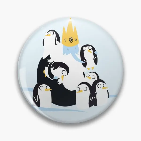 Ice King Penguins Adventure Time Soft Button Pin Women Collar Fashion Cartoon Hat Badge Lapel Pin Jewelry Funny Lover Brooch