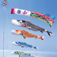 40/70/100cm Japanese Carp Spray Windsock Streamer Fish Flag Wind Chimes Hanging Decorations Yard Colorful Koinobori Kite