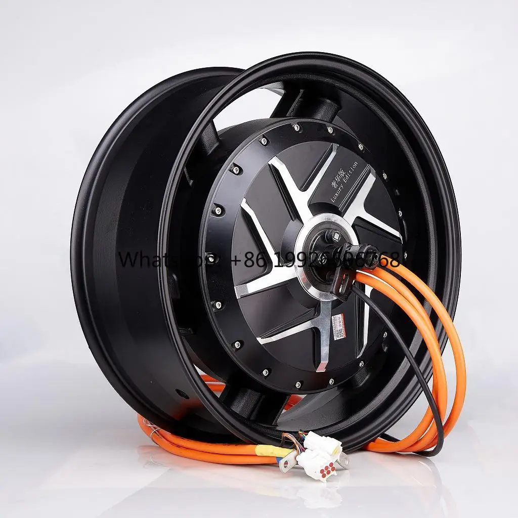 

17 Inch-6.0 Lux 8000W Wide Tire Fast Speed Hub Motor Factory Hot Sale BLDC Motor for Electric Motorcycle