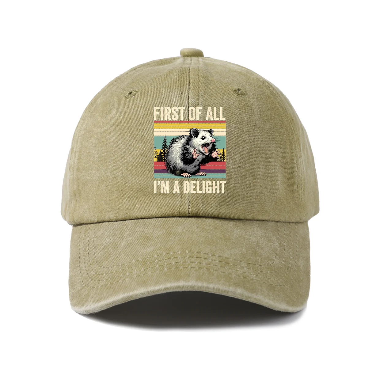Confident Woman Humor Quote Graphic Baseball Cap, Vintage Washed Adjustable Unisex Dad Hat, Everyday Gift