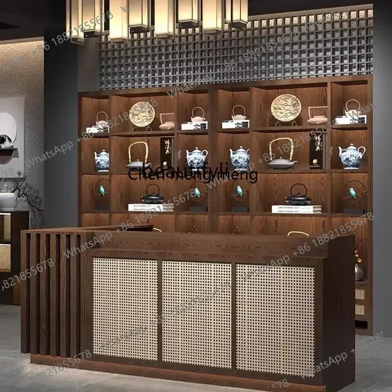 H134 Reception Cashier Tea Shop Dining B & B Bar Table Reception Desk