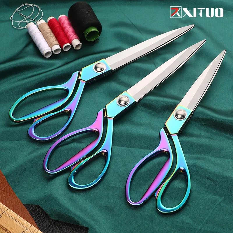 

XITUO Stainless Steel Professional Tailor Scissors Sewing Shear Knife Embroidery Scissors Utility Multifunction Craft Supplies