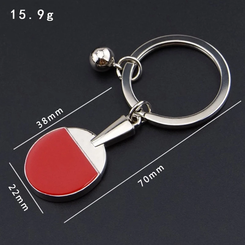 トップセール 10 個スポーツピンポン卓球ボールバドミントンボウリングボールキーホルダーキーチェーンキーリングキーリングお土産ギフト