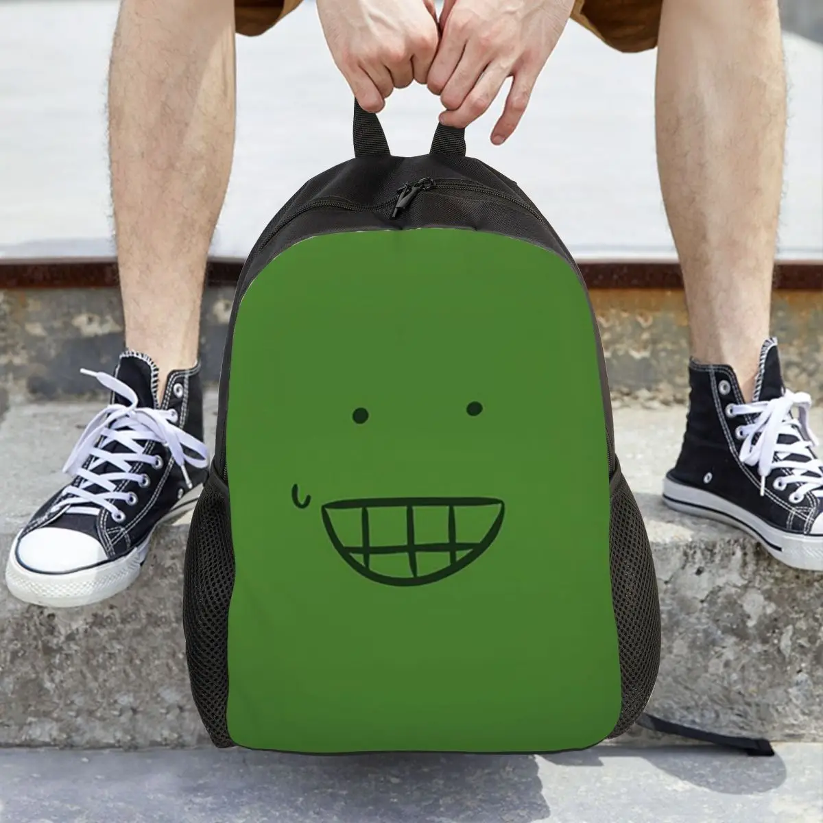 

Liam Plecak From HFJone (WEIRD SMILE) Backpack Hot Sale Daypack Children BookBag School Bag Shoulder Bags for Men Women