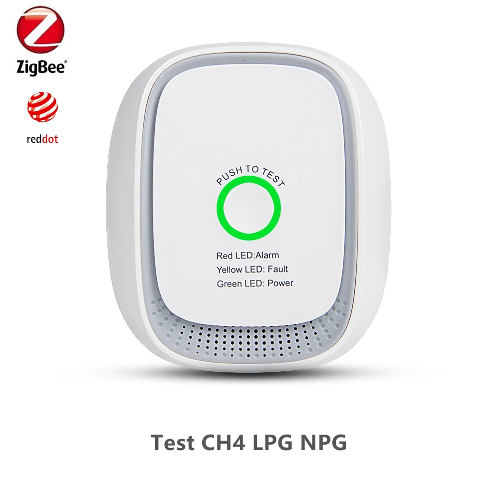 SmartThings, Zipato, ev yardımcısı ağ geçidi ile uyumlu Zigbee3.0 LPG doğal gaz dedektörü