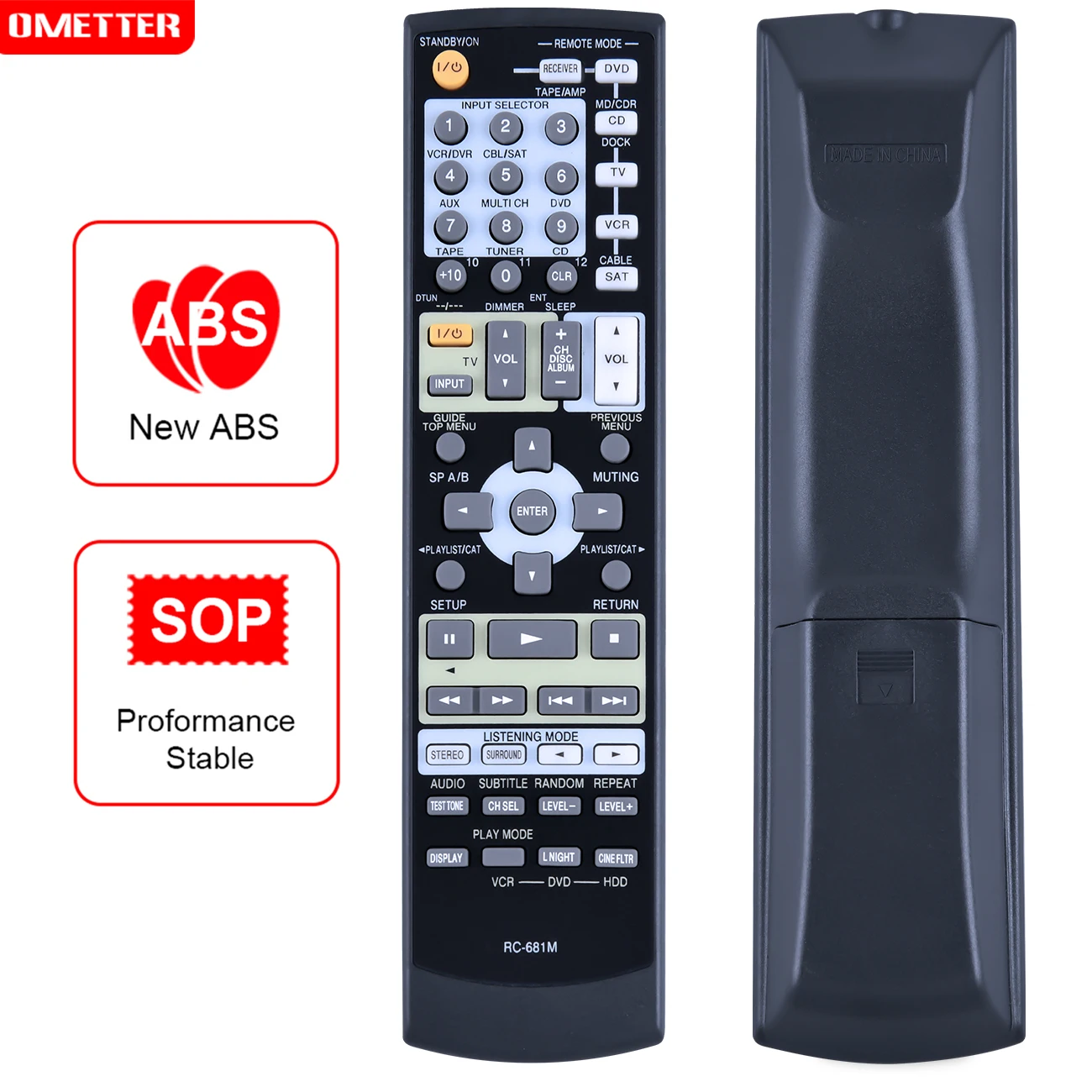 RC-681M OEM Remote Control for Onkyo AV Receiver TX-SR575B SKF-550F HT-R508