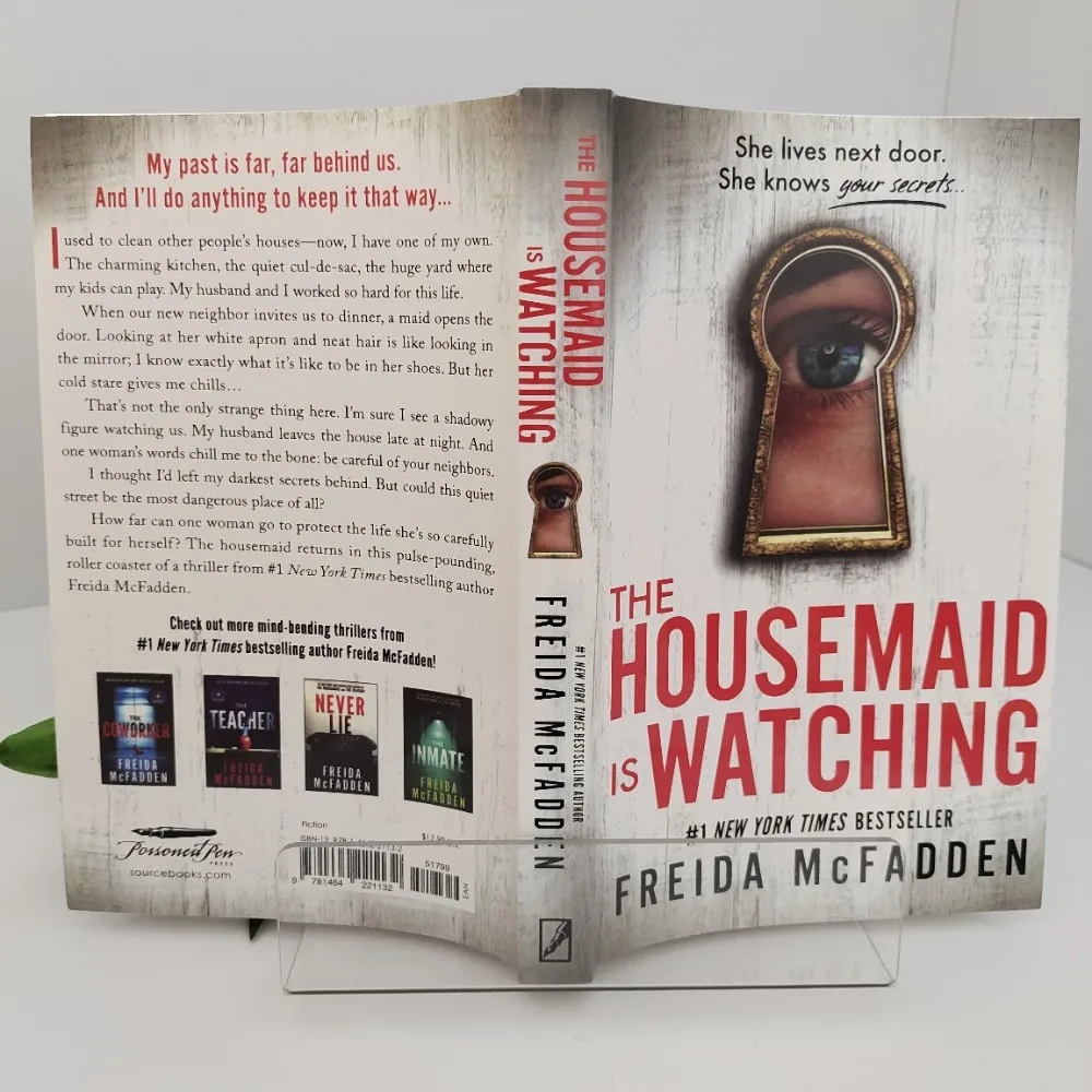 The Housemaid Is Watching Freida McFadden English Book Psychological Thriller Suspense Mystery Fiction Novel Reading