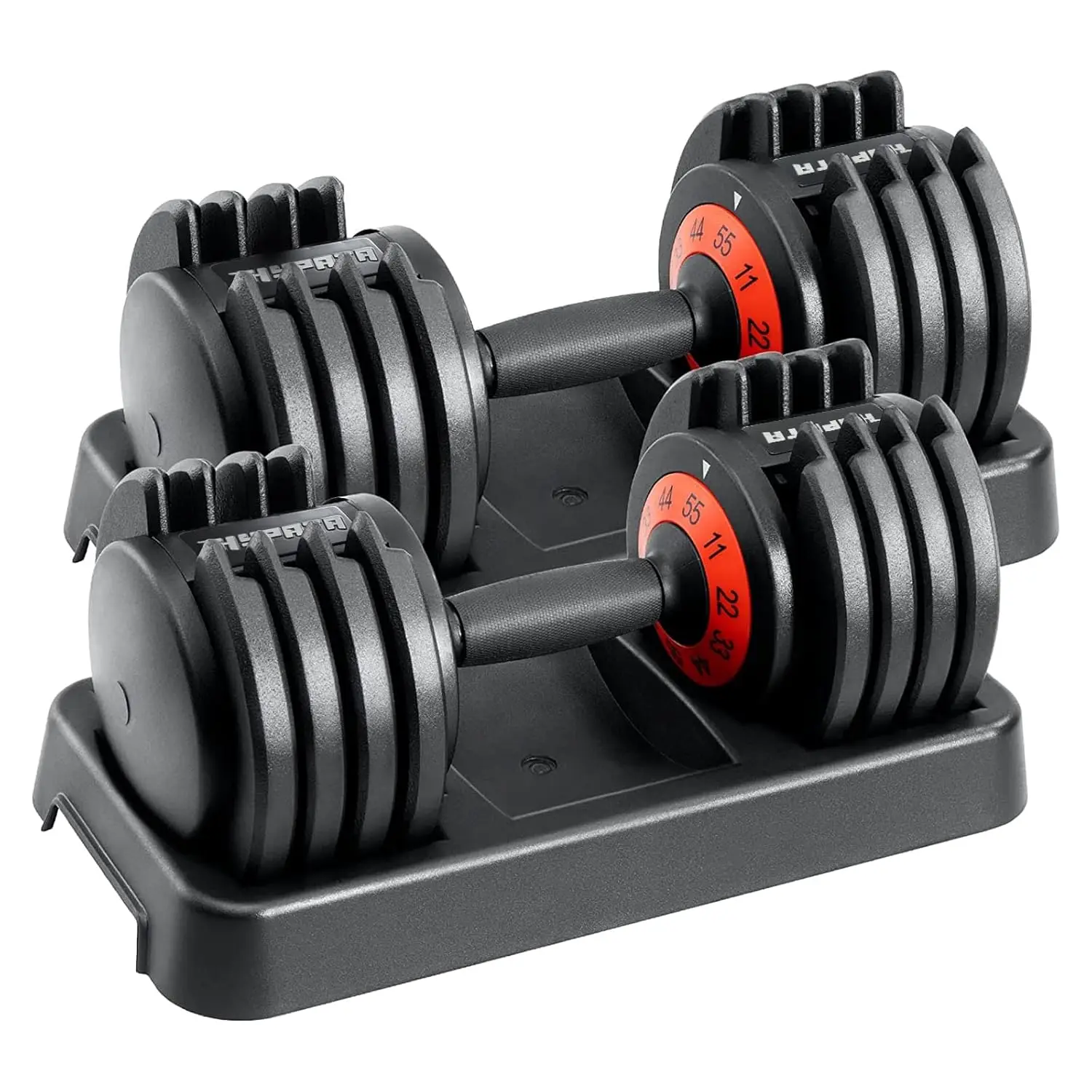 25/55 Lbs Pair Adjus  Dumbbell Set Quick Weight Adjustment Dumbbells for Men Women Home Gym Strength Training  ized