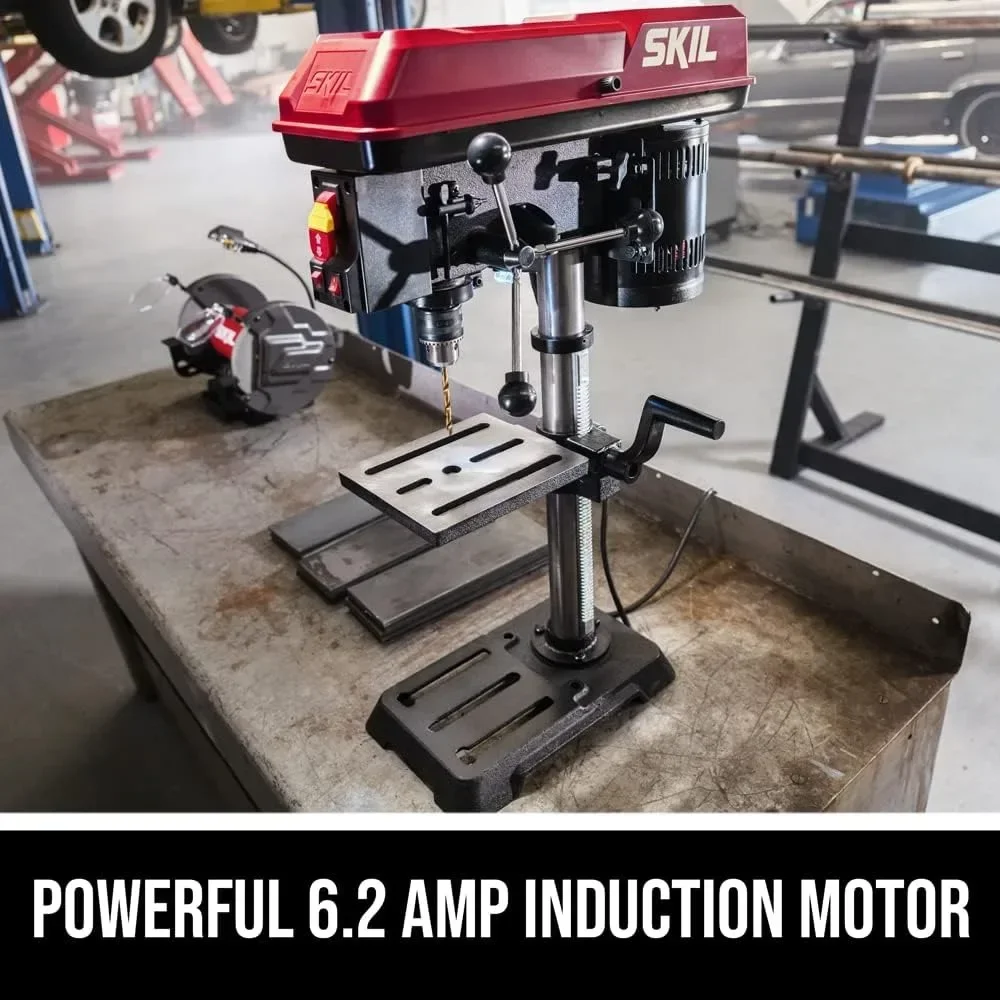 6.2 Amp 10 In. 5-Speed Benchtop Drill Press with Laser Alignment & Work Light - DP9505-00