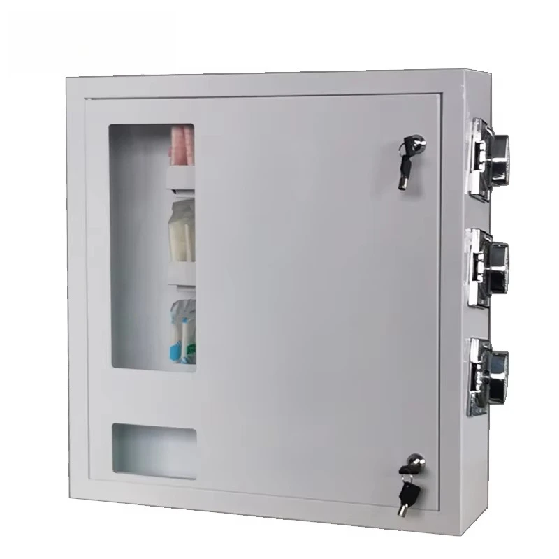 Mini Máquina Expendedora Combinada de Pared para Centros Comerciales, Operada con Monedas y Tarjetas, con Sistema de Pago por Código QR SDK y Token