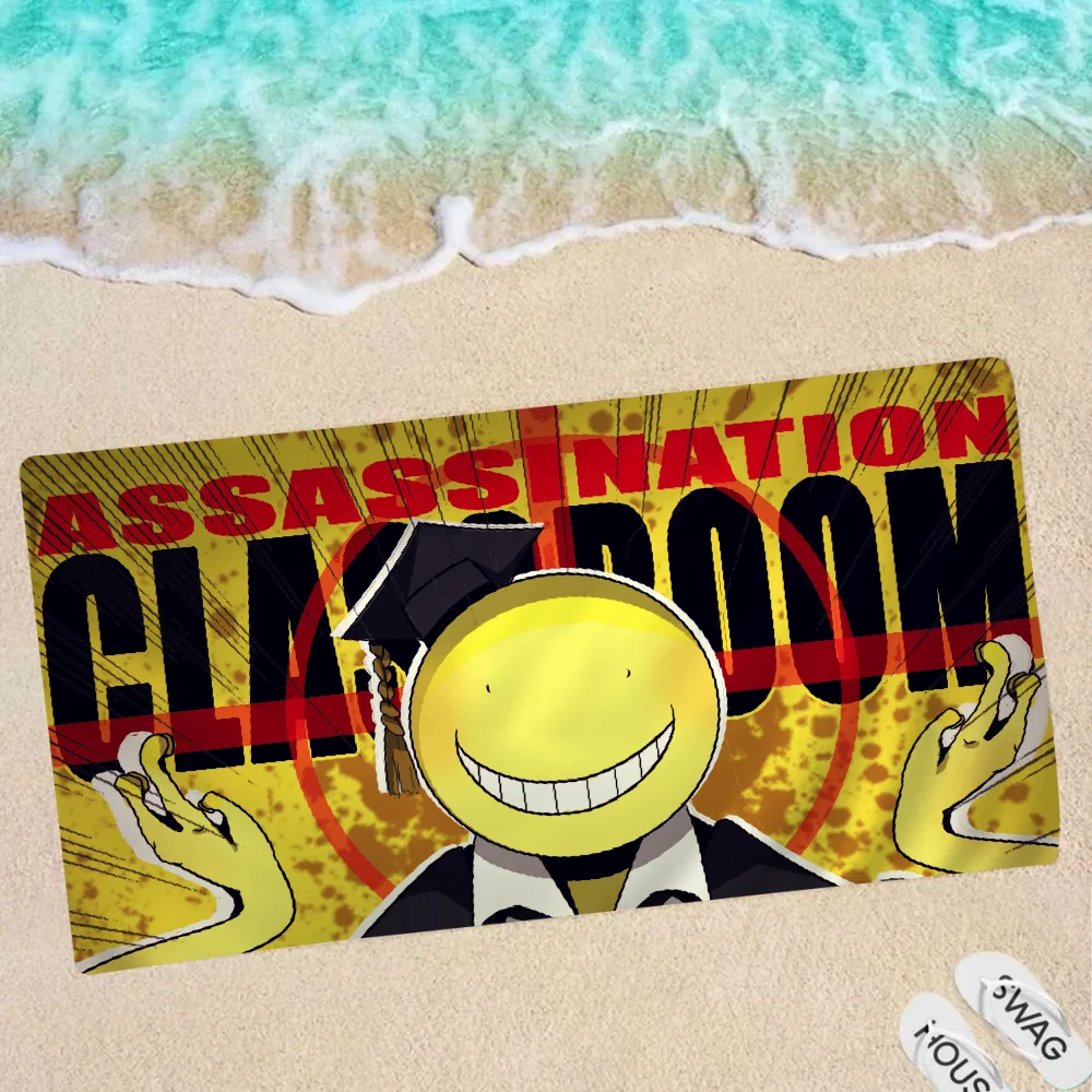 

Assassination Classroom Beach Towel Cartoon Summer Kids Large Bath Pool Beach Towel Microfiber Absorbent For Swimming Travel