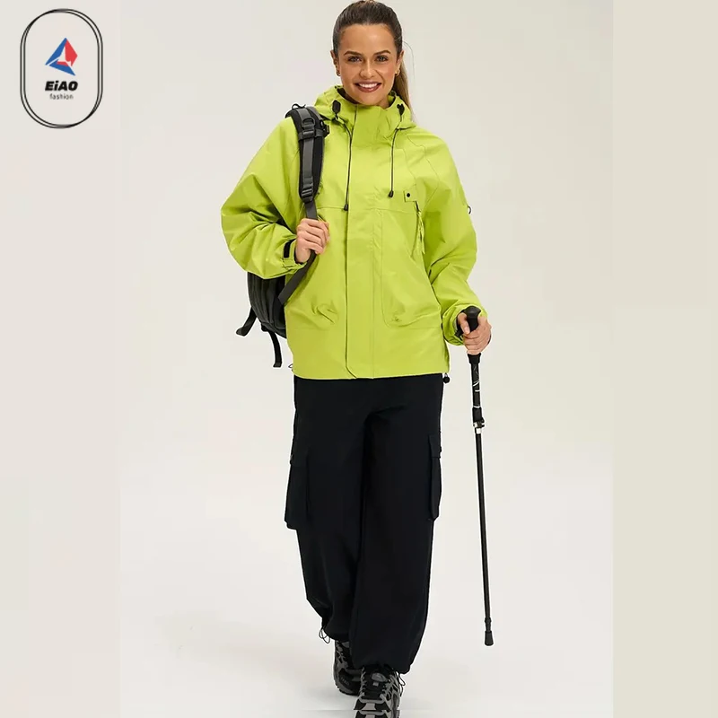  الرجال ربيع الخريف سترة مضادة للماء يندبروف معطف تسلق المشي لمسافات طويلة التخييم في الهواء الطلق الصيد الصيد الرياضة الحرارية سريعة الجافة #6