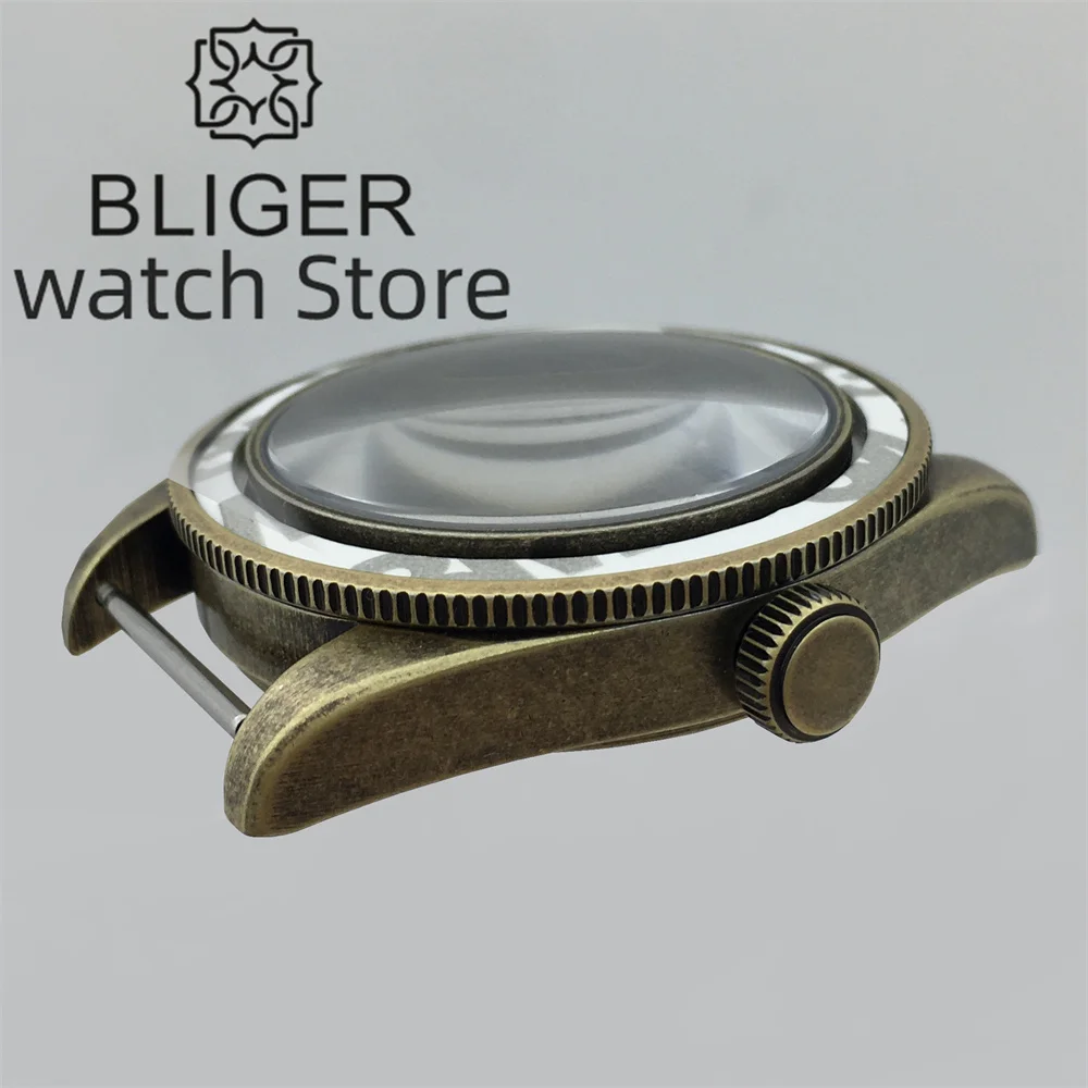 

BLIGER Bronze 39mm case Dome Sapphire glass for NH35 NH36 NH34 NH37 NH38 ETA2824 PT5000 movement