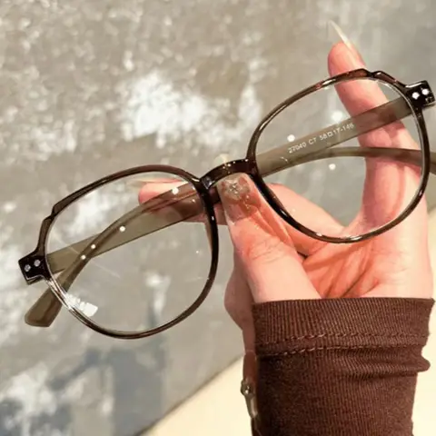 Eleganta Mode Läsglasögon Runda Vikbara Anti Blå Ljus Glasögon Högkvalitativa Komfort Presbyopi Glasögon Snabb Leverans 10 best sales runda glasögon - №5