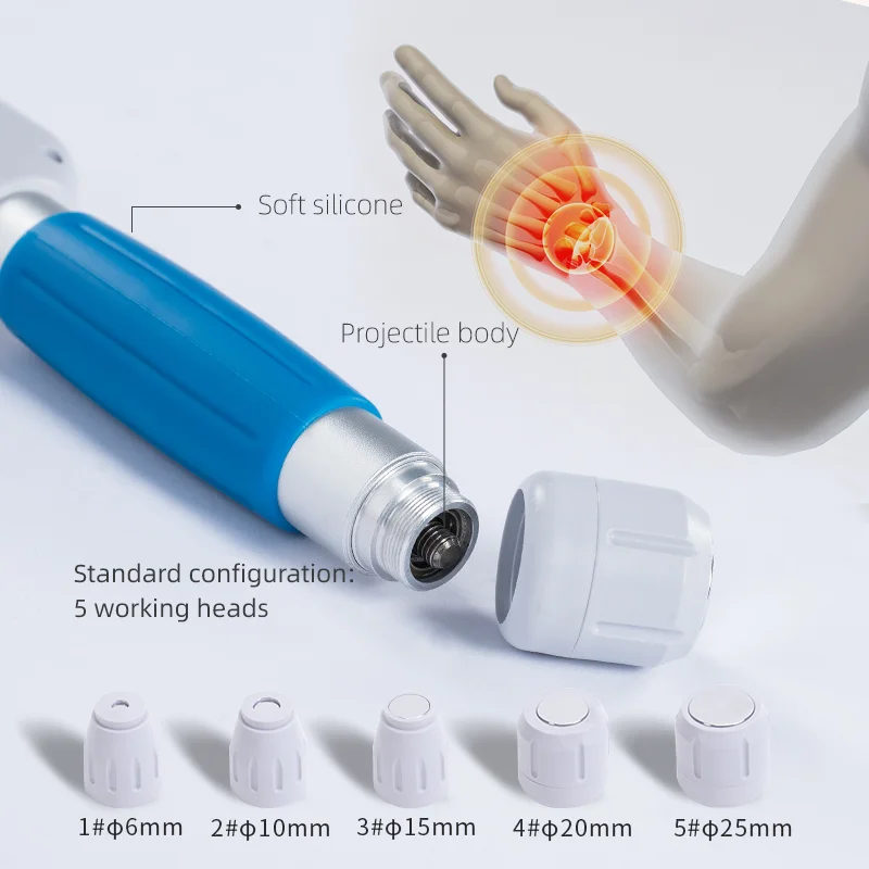 Pneumatics Radial Focused Therapy Extracorporeal Shock Wave Physiotherapy for Pain Relief fast shipping