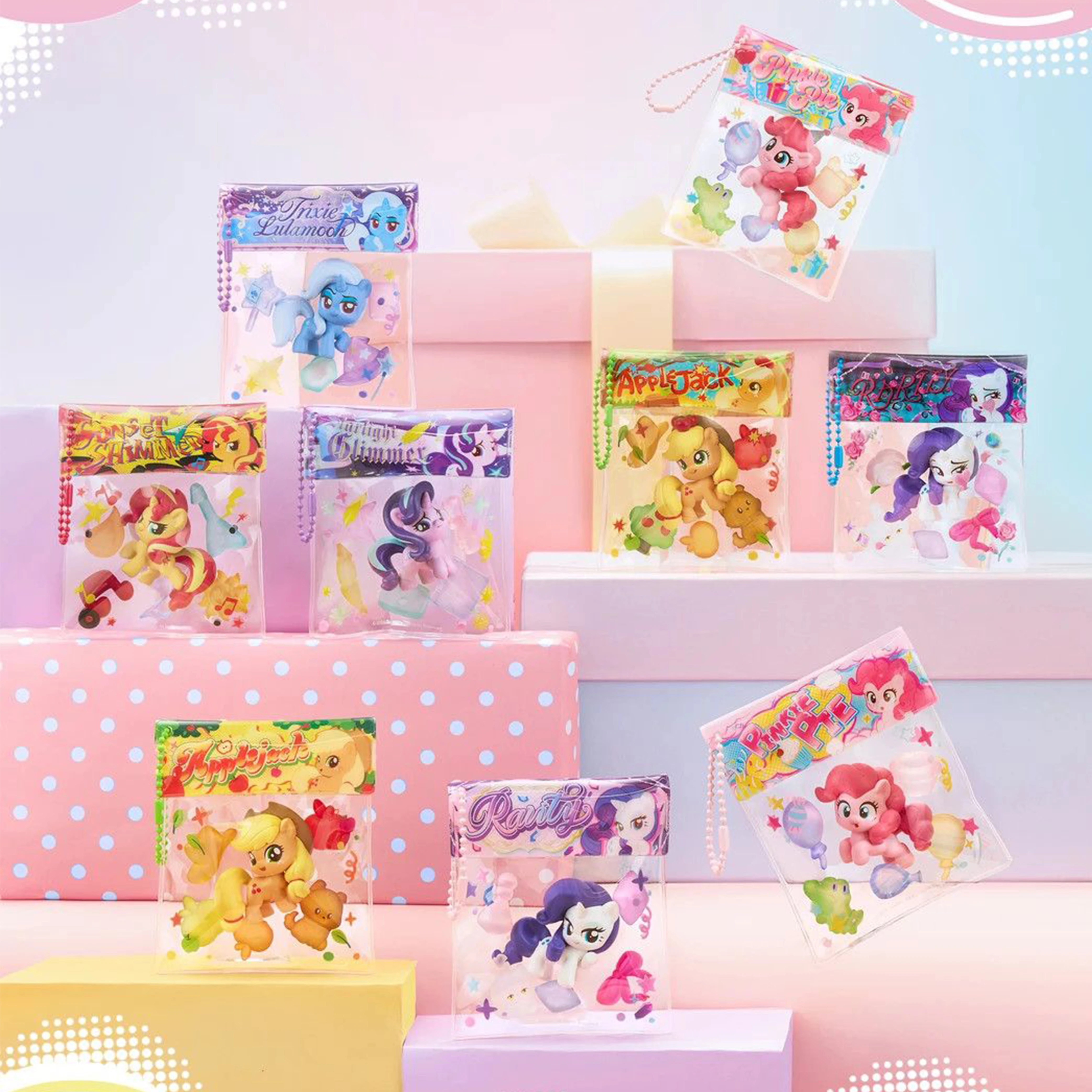 

Original My Little Pony Baby Bean Bag Pendant Moe Grain Colorful Series Blind Box Anime Character Peripheral Bag Charm Toy Gifts