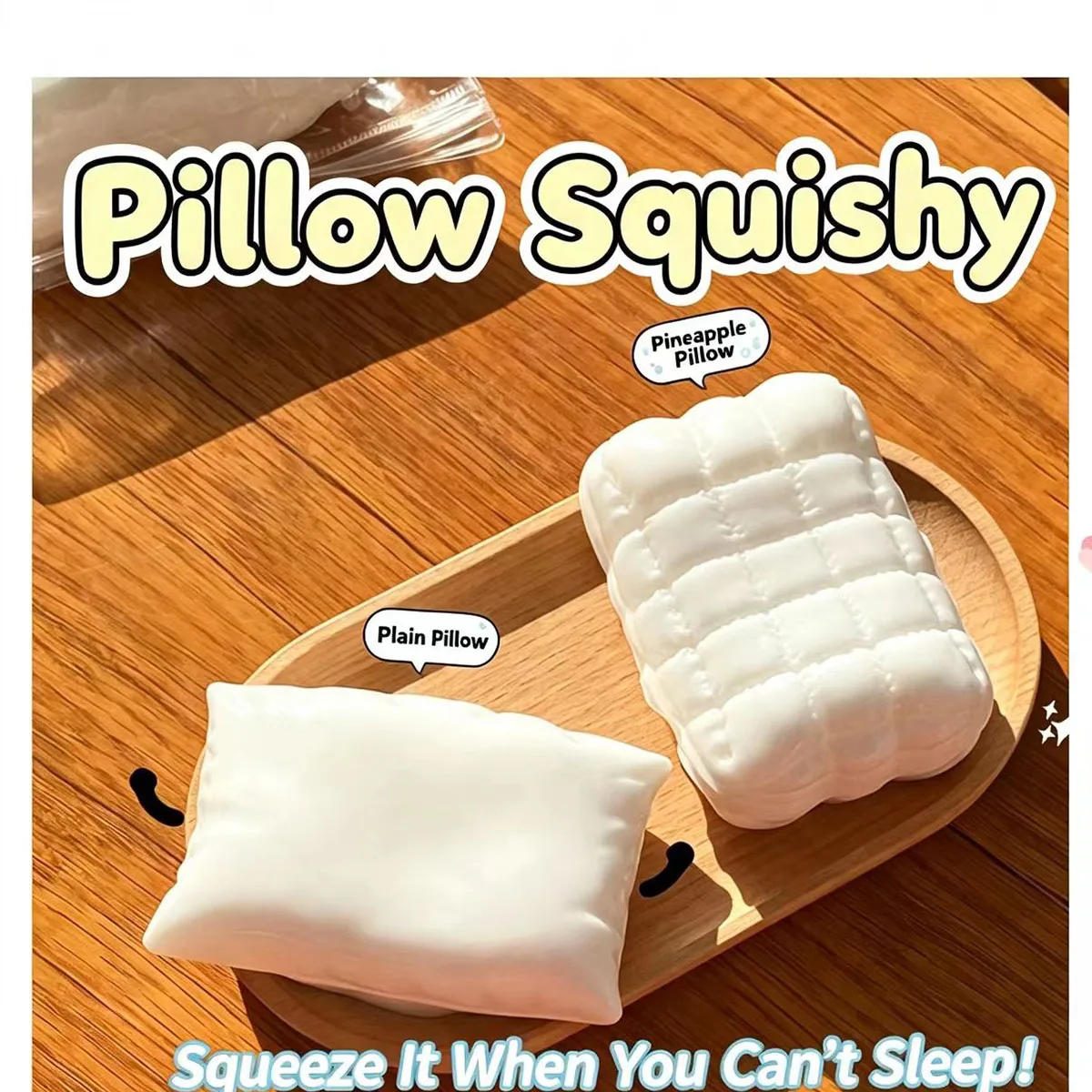 Milk White Square soft pillow DIY Creative Stress Relief Squeeze Pinch gift Fun Anti-stress Sensory  simulation gifts