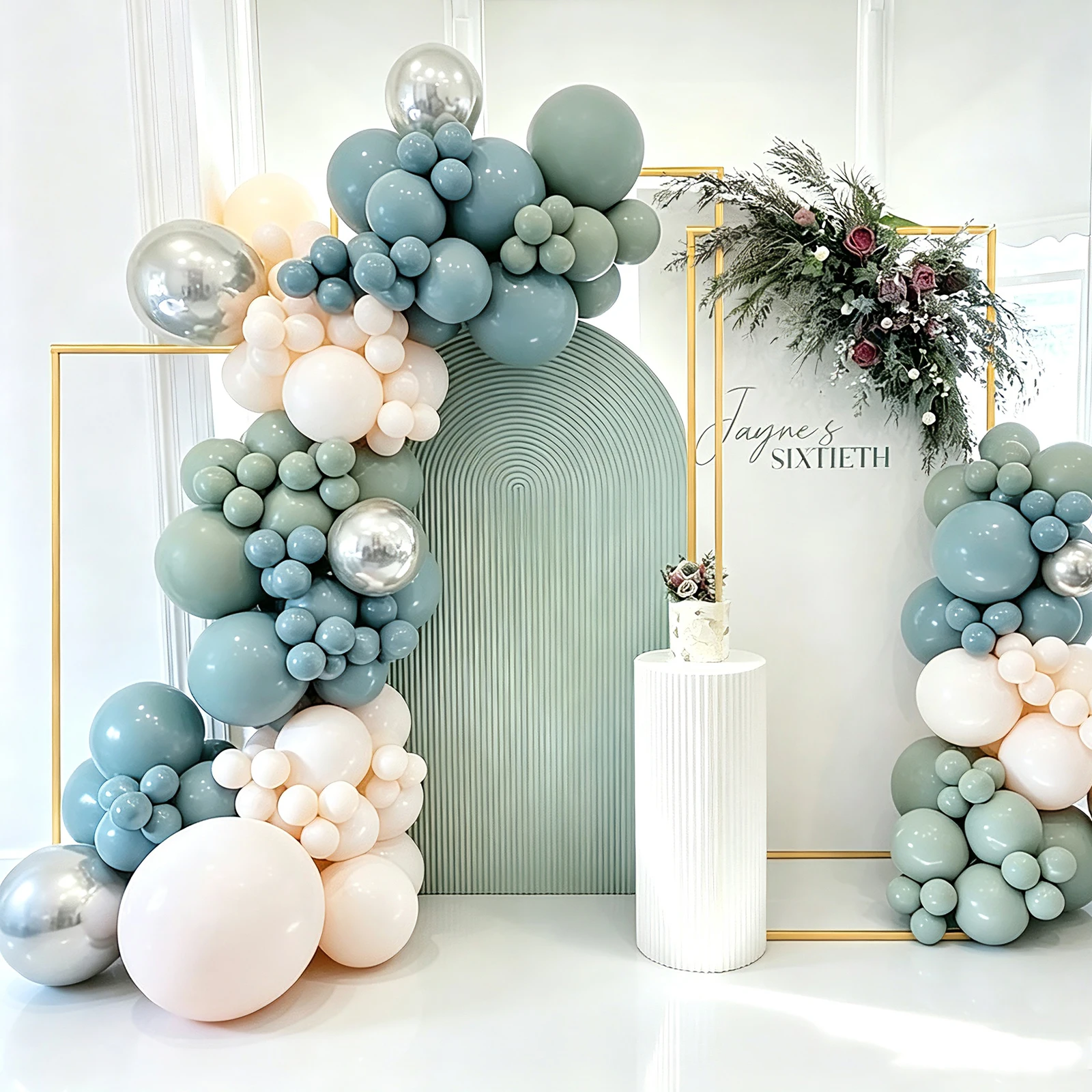 Support arche métallique doré multi-tailles réutilisable pour mariage, fête, cadre de fond, présentoir de fleurs et de ballons pour décoration d'anniversaire, de Saint-Valentin et de Noël