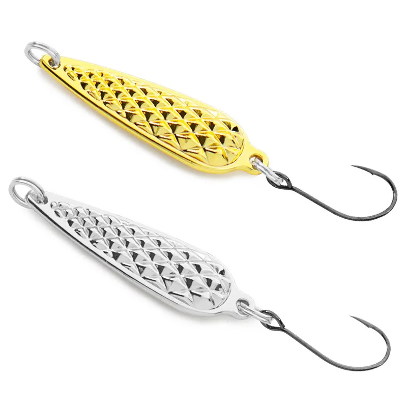 

10pcs Tiny Gold Silver 1.1g2.2g Metal VIB Lures Strong Vivid Vibrations Spoon Lure Fishing Bait Bass Artificial Hard Bait