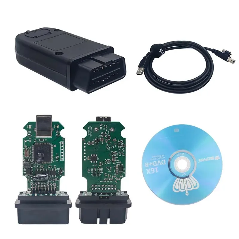 Best Quality 2025+ Real V2 VagCom Diagnostic Tool Update Online Unlimited VINS Vag Com HEX Usb Interface V25.3 Coding Function