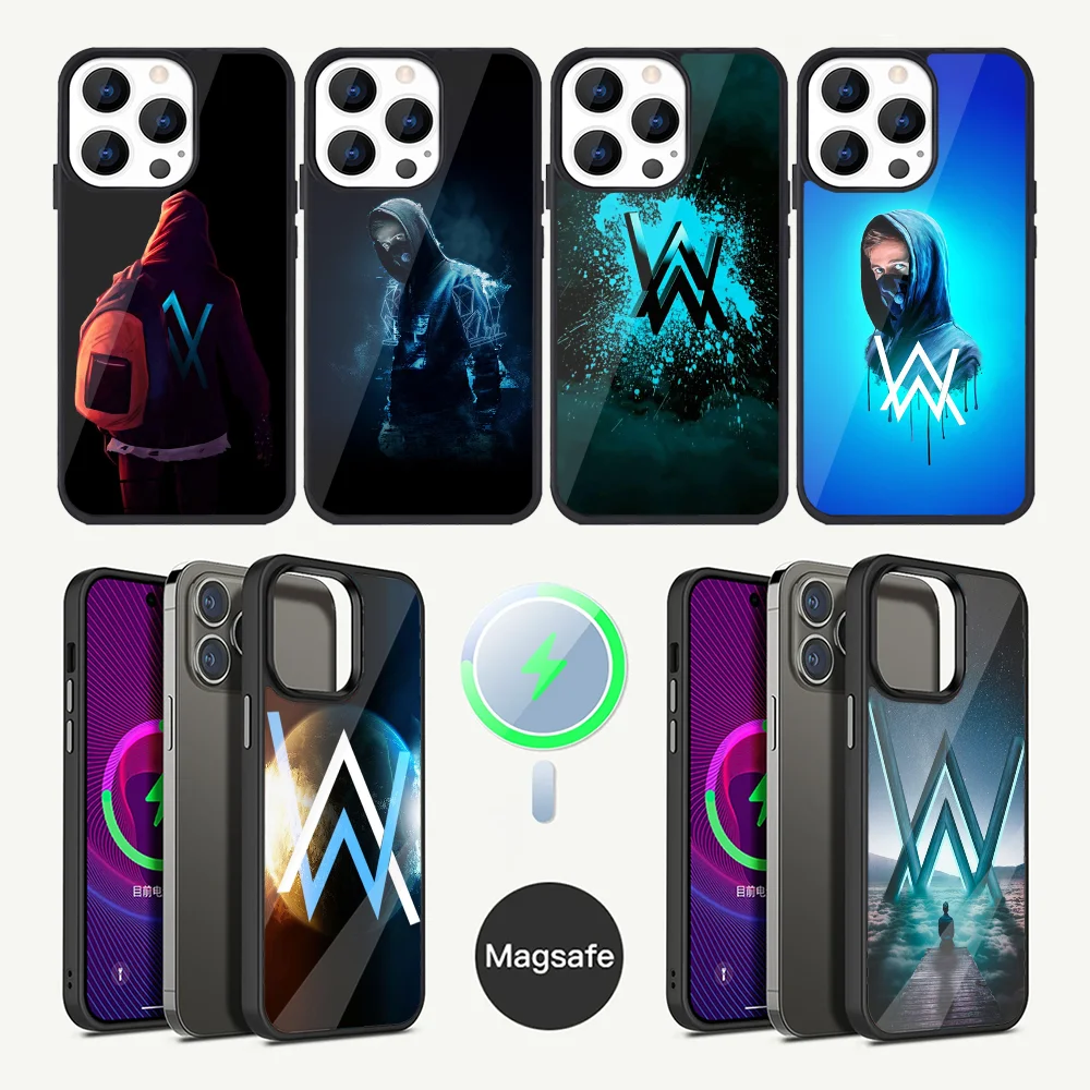 DJ A-Alan W-Walker Phone Case For iPhone 15,14,13,12,11,Plus,Pro,Max Mini Magsafe Magnetic Wireless Charging