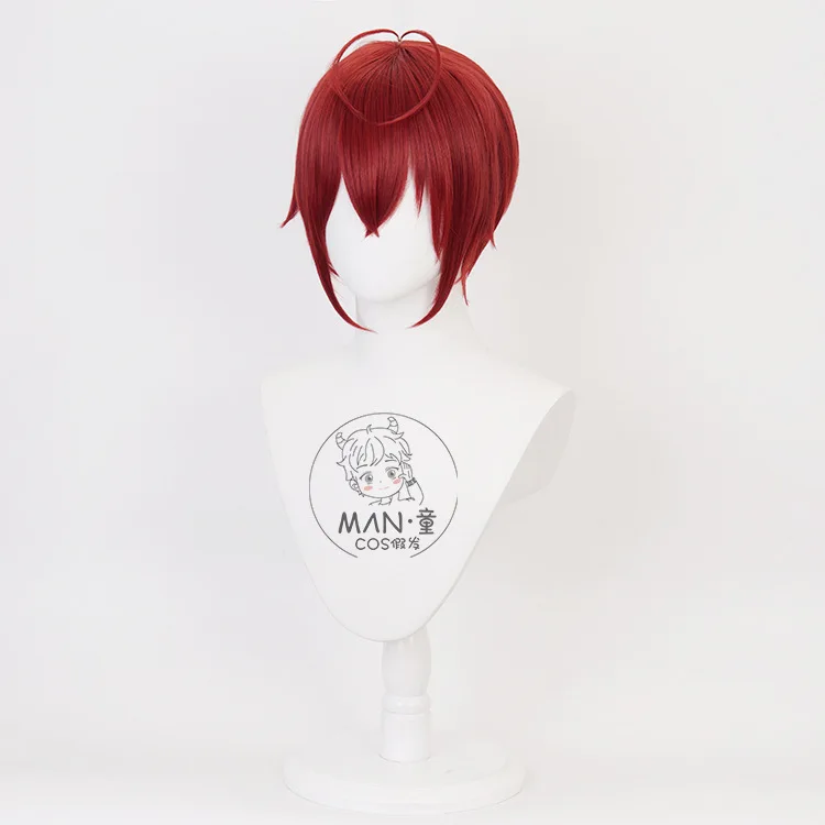 Twisted Wonderland Riddle Rosehearts cosplay wig short hair Halloween gift