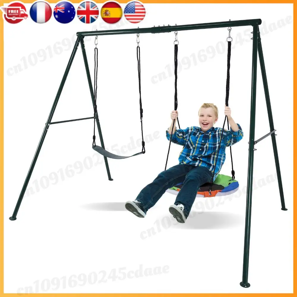 Support de hamac à cadre triangulaire, antirouille, support pivotant multi-joueur, polyvalent pour balançoire universelle, balançoire à planche souple