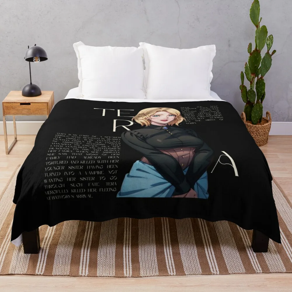 tera - Castlevania: Nocturne - anime arth - character Throw Blanket Extra Large Throw halloween Blankets