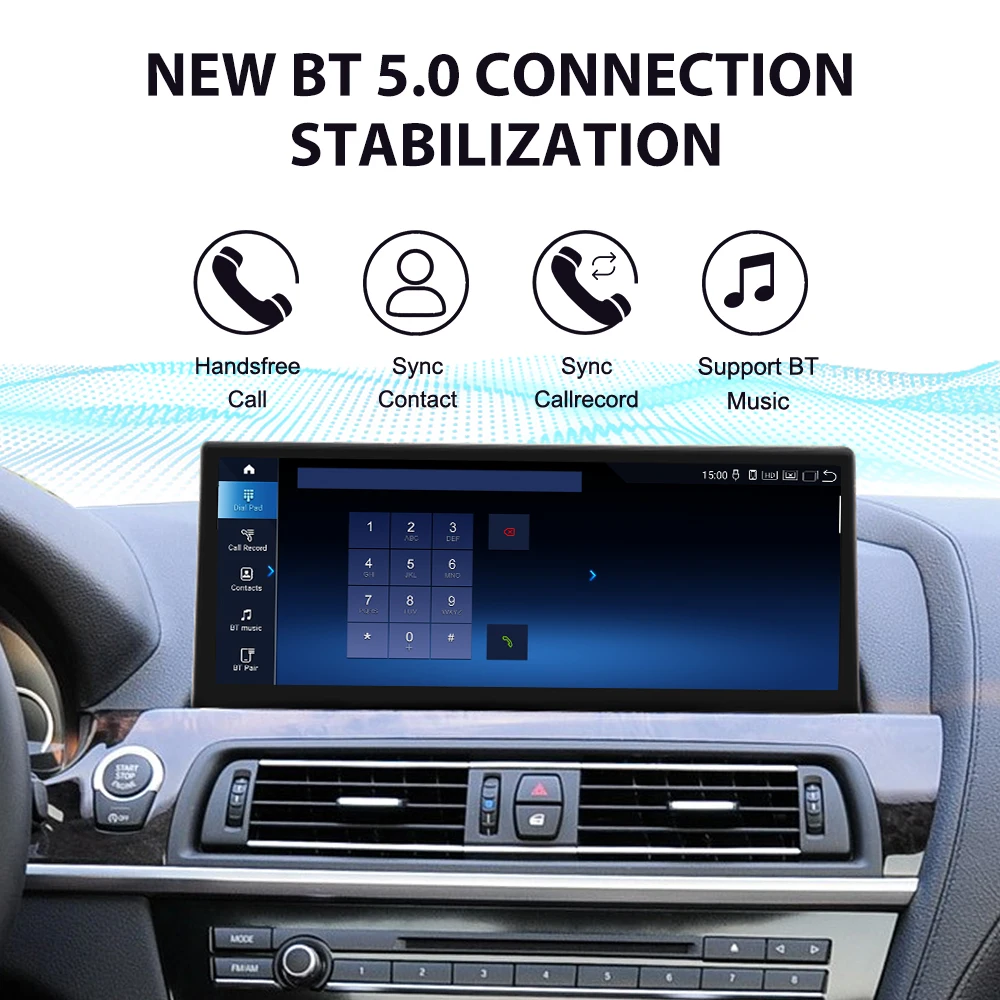 12.3 Inch ultra-thin touch screen for BMW 6 Series F06 F12 (2010-2017) 4PIN car multimedia radio stereo navigation head unit