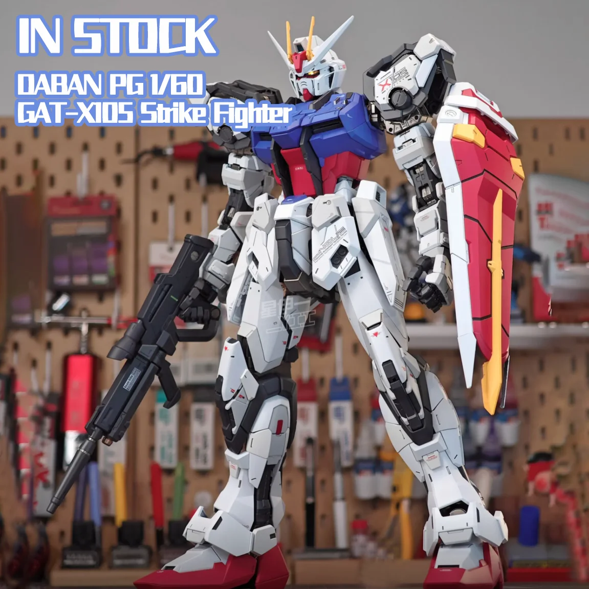 

【In Stock】DABAN PG 1/60 GAT-X105 Strike Fighter Mobile Suit Model Kit - Assembly Action Figure Collectible Plastic Toy Gift