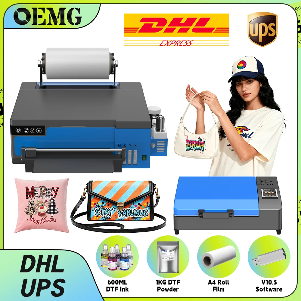 

OEMG A3 XP600 DTF Printer for EPSON DTF Printing Machine 8.5 Inch Textile DTF Printer For T-shirt Bags Hoodies Printing Machine