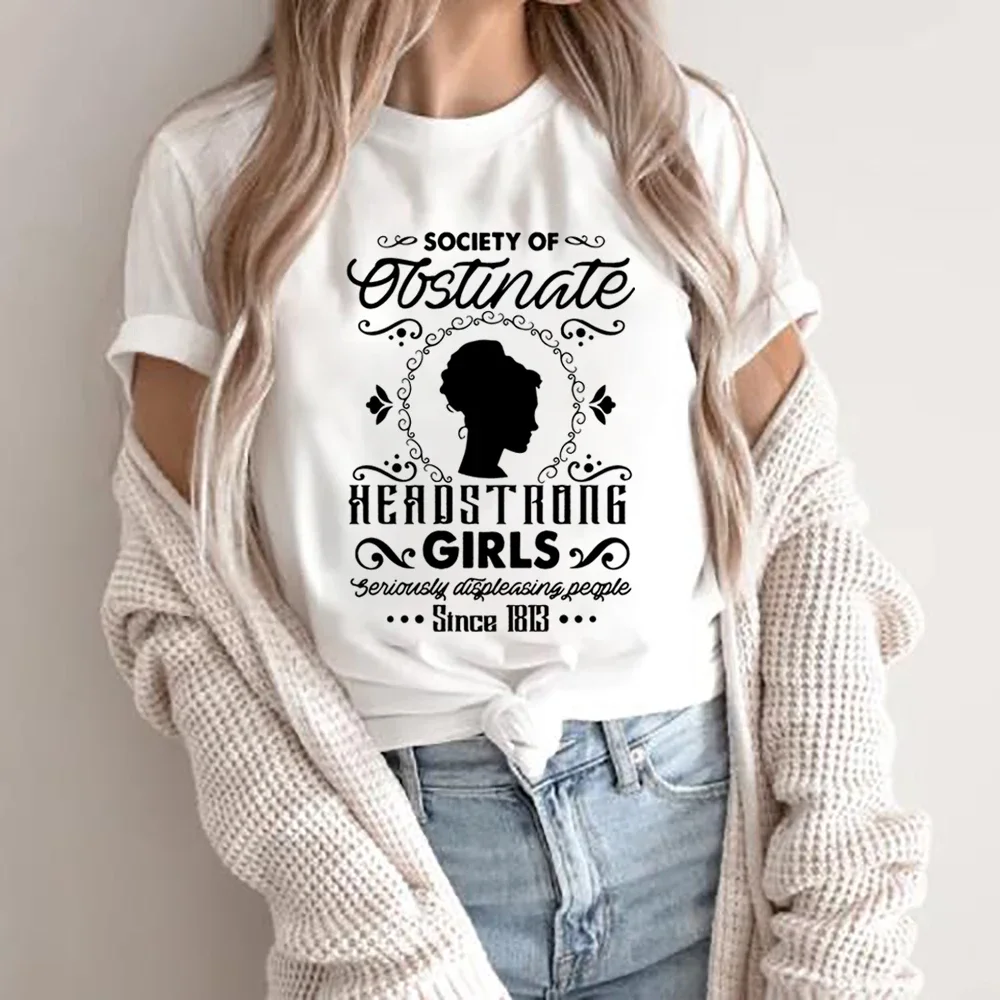 Society of Obstinate Headstrong Girls T Shirt Funny Bookish Shirt Jane Austen Shirt Pride and Prejudice T Shirt Feminist Shirt