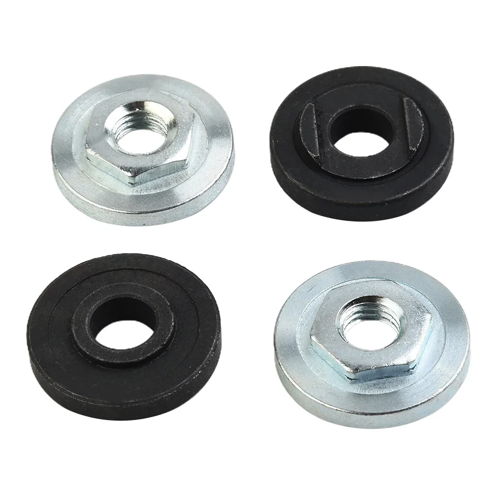 

Tools Pressure Plate 4pcs Anti-rust Black+Silver For Type 100 Angle Grinder Hexagon Nut Metal Modified Splint Polisher