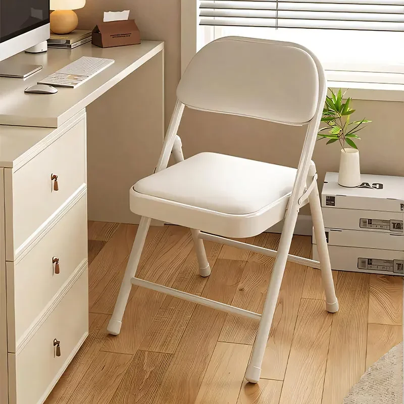 Installation-free folding chair Home computer chair Sedentary comfortable office seat Dormitory college student learning