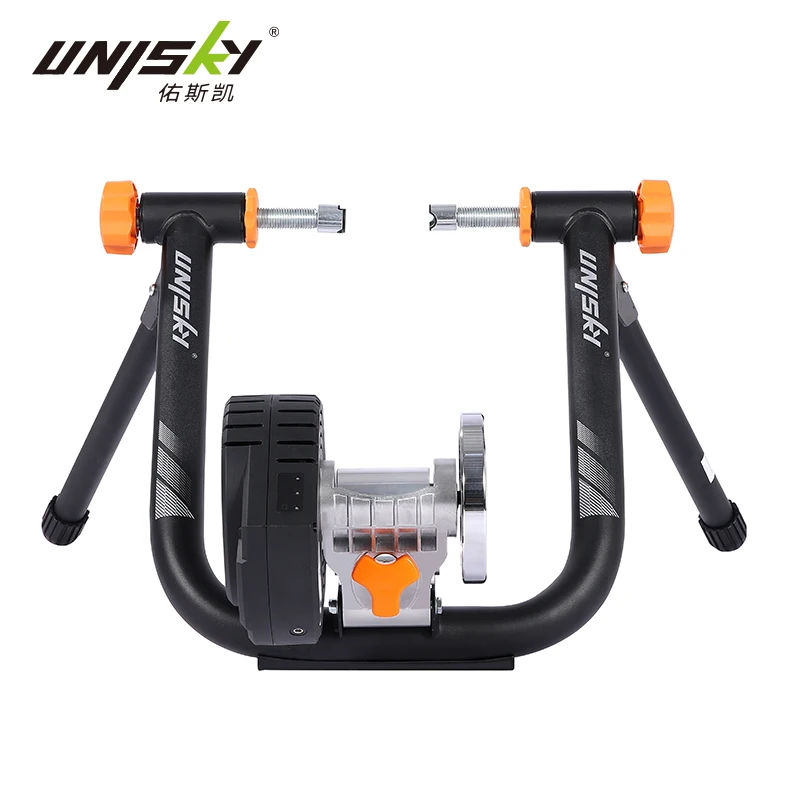 Indoor Bike Home Bicycle Trainer Stand With 6 Speed Adjustable Tire Protection