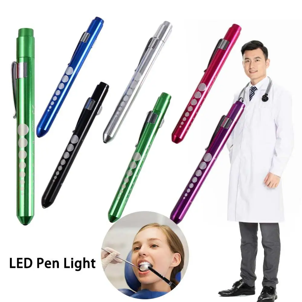 Kit Camping Light Work Inspection Ophthalmoscope Pocket Clip Doctor Nurse Pen LED Pen Light Flashlight Torch Penlight Torch