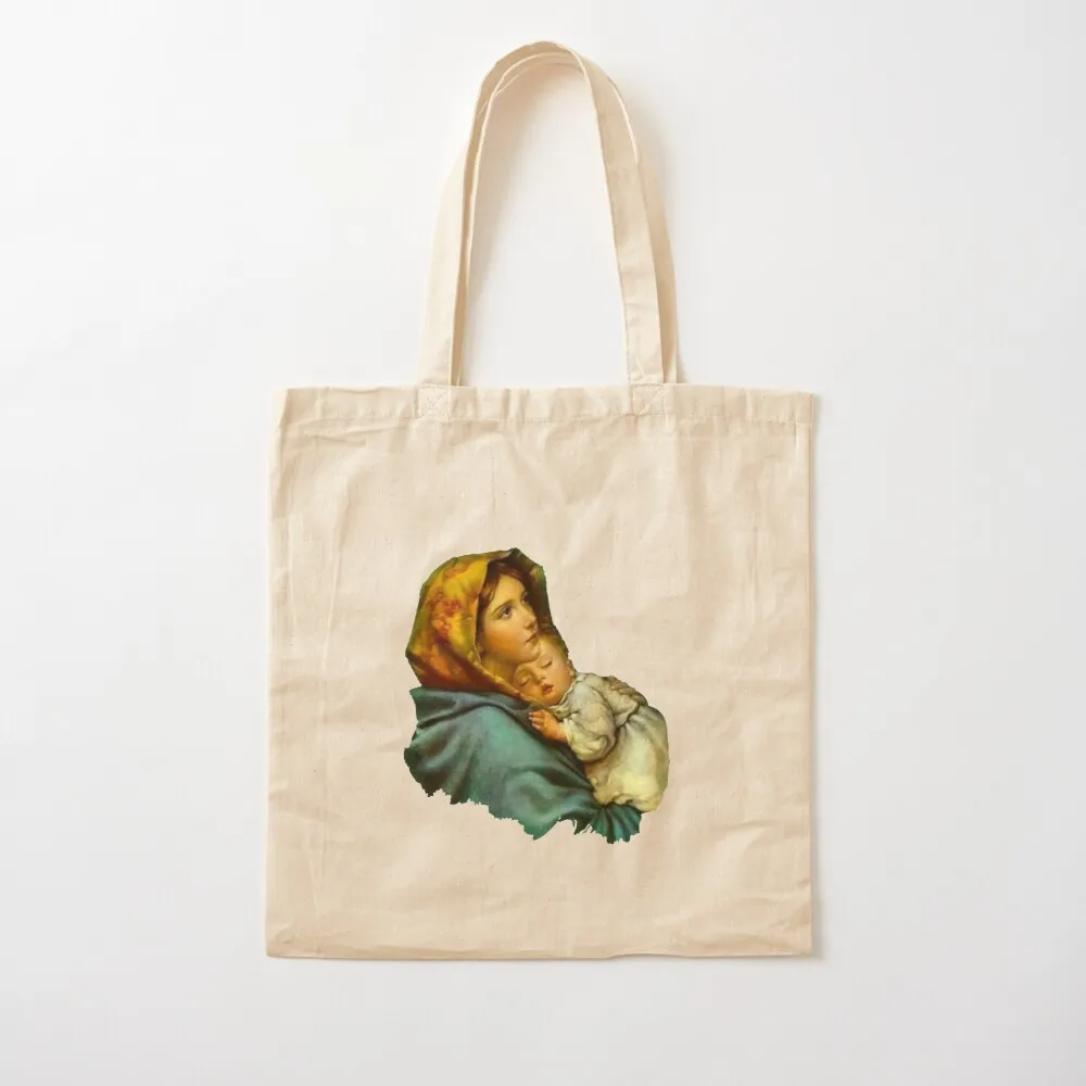 

Virgin Mary Photographic Print, Our Lady, Mother of Christ, Vergine Maria Tote Bag eco pack Canvas Tote Bag