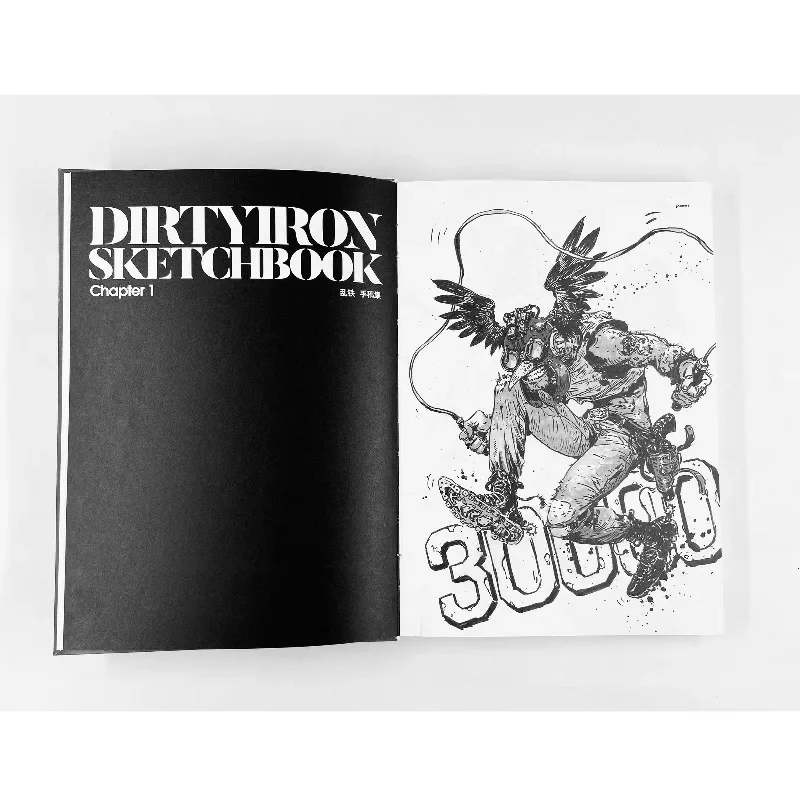 Luan Tie Scrap Metal Art Book Personal Manuscript Illustration Collection Artwork Over 170 Hand-drawn Original Size Prints
