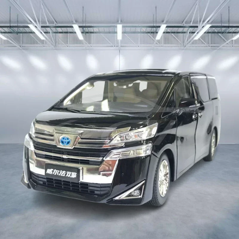 1:24 TOYOTA Vellfire MPV Alloy Car Model Diecasts Metal Toy Vehicles Car Model Simulation Sound And Light Collection Kids Gifts