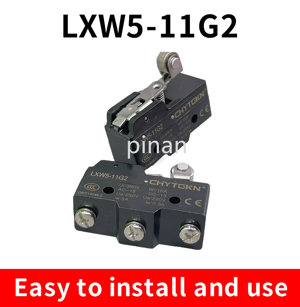 LXW5-11G2 3 Screw Terminals Momentary Lever Roller Micro Limit Switch