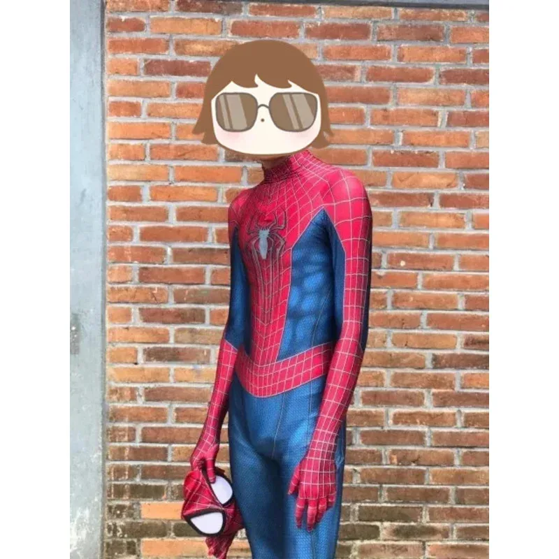 أزياء الهالوين TASM 2 التأثيرية للبطل الخارق للبالغين والأطفال بدلة Zentai للرجال والأولاد بدلة كاملة للرجال