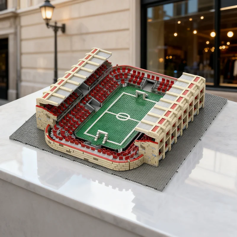 

8371pcs MOC Modular Football Stadium Streetscape Model Building Blocks Creative Gift DIY Display Decor Adult Premium Kids Desk