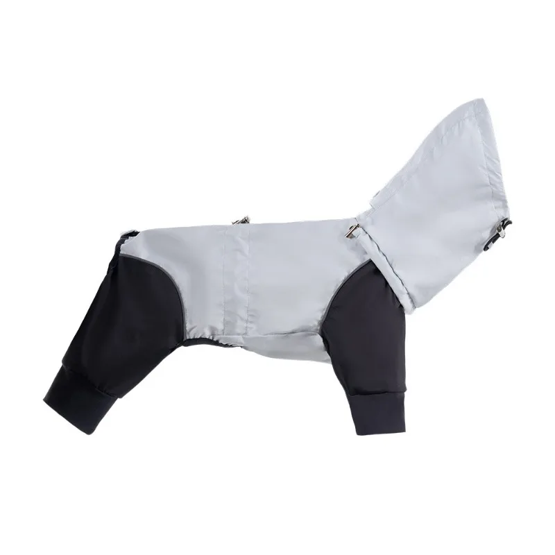 

Dog raincoat four legs all-inclusive, can be towed waterproof, jacket locomotive mountain system
