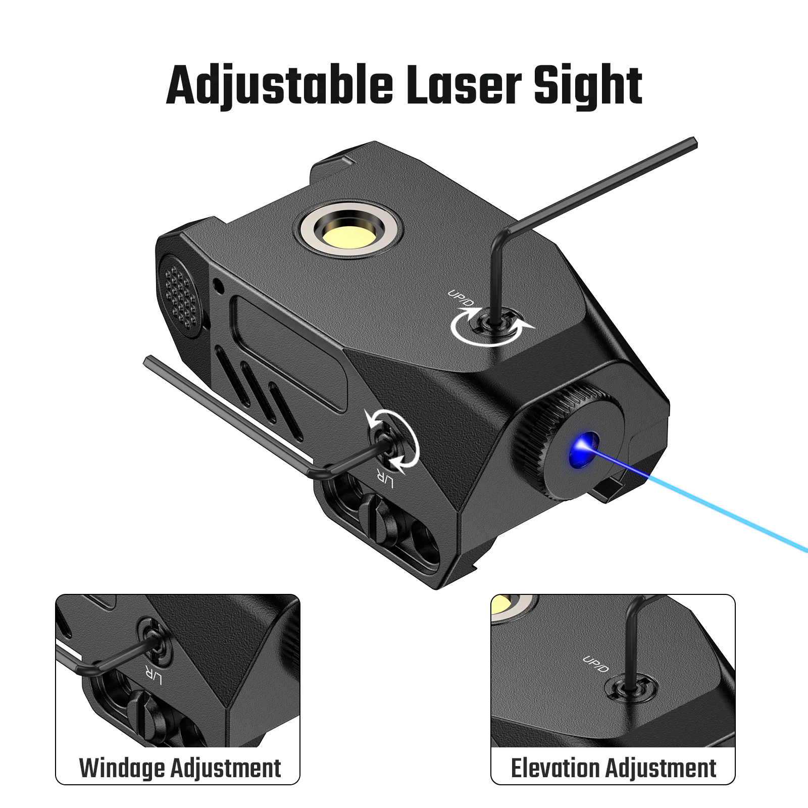 All-in-One 1038 Combo: Magnetically rechargeable, precisely adjustable, durable, waterproof, easy-mount.