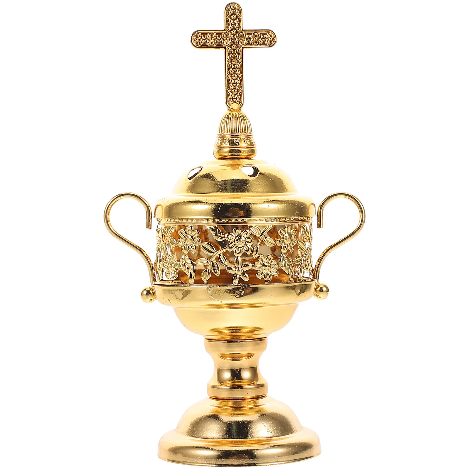 

Metal Hollow Out Vintage Censer Middle Eastern Inspired Incense Burner Home Ornaments Tabletop Decor Aromatherapy Gift