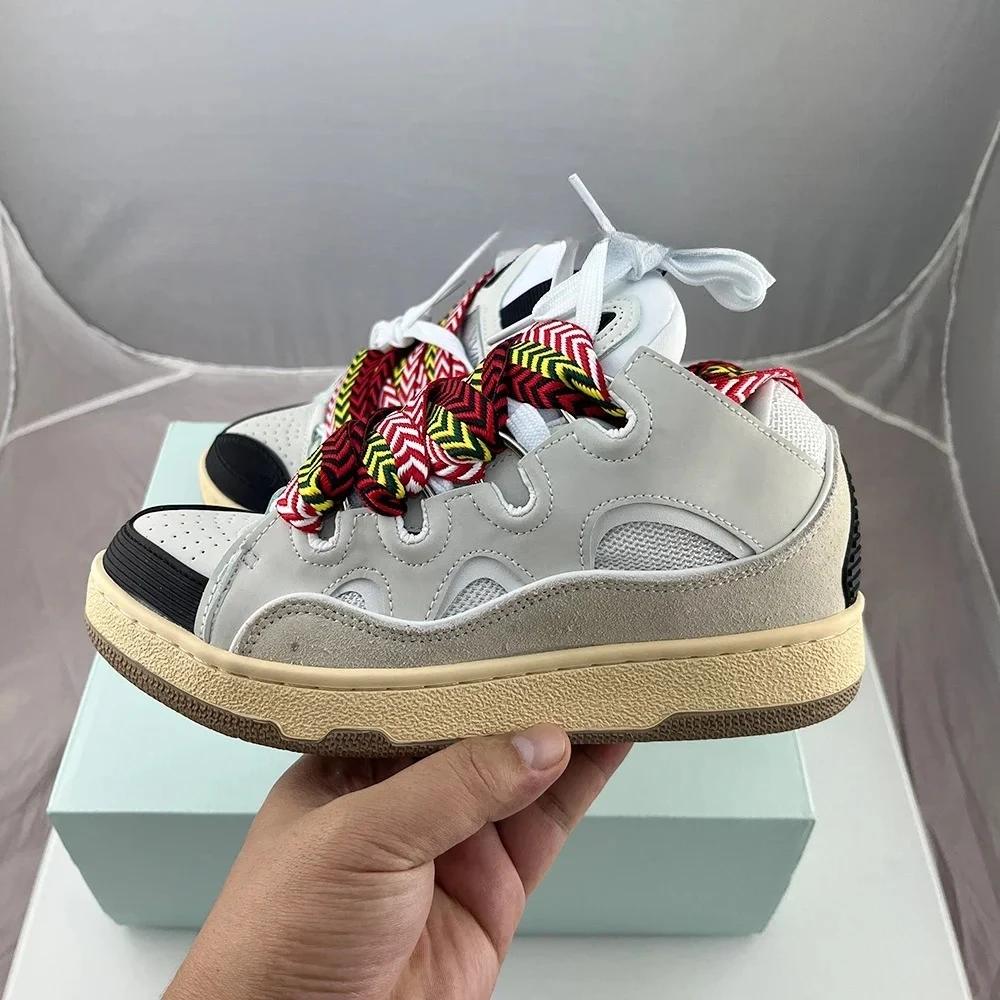 Zapatillas de moda para hombre y mujer, estilo casual, con punta redonda, antideslizantes, amortiguadas y cómodas.