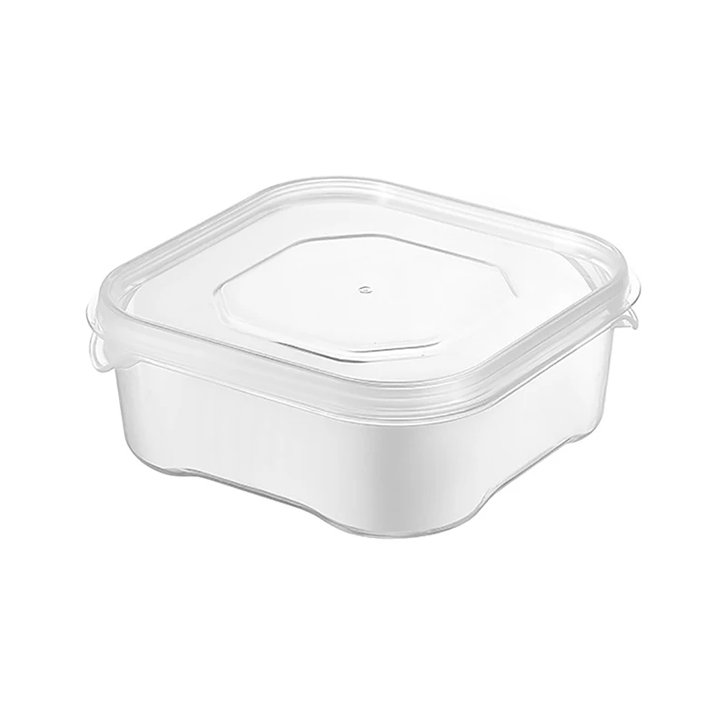 1Pc scatola di conservazione degli alimenti trasparente frigorifero carne congelata verdura scatola di conservazione degli alimenti da cucina organizzatore di conservazione sigillato per alimenti